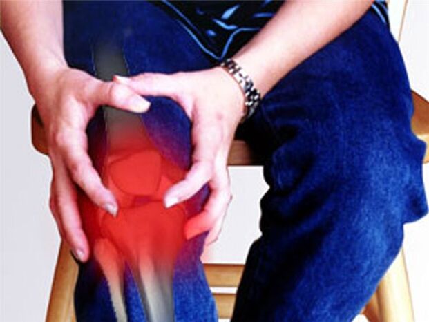 Bolečina v kolenskem sklepu, ki jo povzroča patološki proces